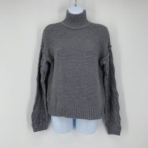 NWT Universal Thread Gray Turtleneck Chunky Knit Pullover Sweater Size XXL